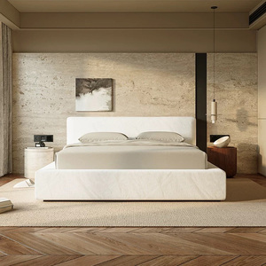 Mobilier moderne de chambre à coucher <span class=keywords><strong>Lit</strong></span> <span class=keywords><strong>en</strong></span> <span class=keywords><strong>bois</strong></span> king size de luxe <span class=keywords><strong>Lit</strong></span> souple <span class=keywords><strong>Lit</strong></span> <span class=keywords><strong>gigogne</strong></span> minimaliste italien avec sac rembourré <span class=keywords><strong>en</strong></span> tissu - Product Image 1
