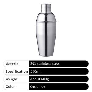 Coctelera Profesional de Gran Capacidad de 550 ml, 600 ml y 700 ml para Venta al por Mayor - Product Image 3