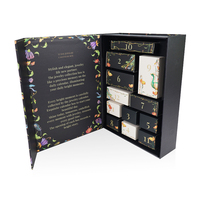 Boîte de calendrier de l'avent, nouveau design, impression de logo personnalisé, cadeaux pour garçons et filles, extra large, boîte vide de calendrier de l'avent
