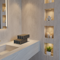 Panneau de revêtement mural en WPC pour extérieur, pour la décoration de jardin et de patio