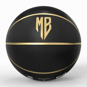 Logo personalizzato promozionale alla rinfusa in gomma nera squadra di basket sport outdoor formato 7 personalizza la tua palla da basket - Product Image 1