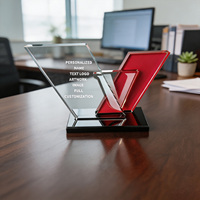 Trophée en cristal personnalisé Neelpure 186663 avec panneau incliné, échantillon disponible, pour personnel exceptionnel