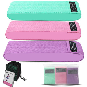 Banda de Resistencia para Yoga, Cadera y Glúteos, de Tela Elástica Antideslizante con Logotipo Personalizado, para Ejercicios en Casa, Novedad 2024 - Product Image 2