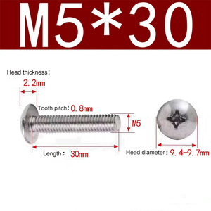 <span class=keywords><strong>Phillips</strong></span> phẳng Pin thép không gỉ an ninh Lớn Đầu phẳng Vít Máy tùy chỉnh M3 M4 M5 M6 M8 an ninh vít - Product Image 6