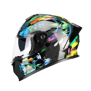 Casco de Motocicleta Personalizado, Integral, con Doble Visera, Certificado por el DOT, Fabricante OEM, Venta al por Mayor Directa de Fábrica - Product Image 1
