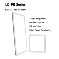 Lampu LED Panel Datar Grosir LICCOLED 2X4FT 60W 6000lm 6500K RA80 IP20 Garansi 5 Tahun Profil Aluminium untuk Plafon Gantung