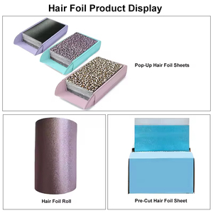Rouleau de papier aluminium gaufré antidérapant pour coiffure, en gros, pour coiffeurs professionnels - Product Image 3
