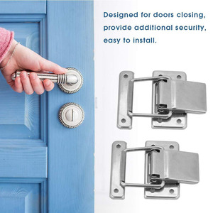 HM3110 <span class=keywords><strong>Hasp</strong></span> 래치 잠금 스테인레스 스틸 하드웨어 캐비닛 케이스 모든 종류의 상자 용 스프링 장착 래치 캐치 토글 걸쇠 - Product Image 4