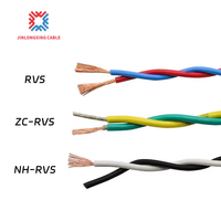 Flammhemmender ZC-RVS Twisted-Pair Flexibler Kupferdraht 300V für Elektrische Beleuchtung und Geräteverkabelung