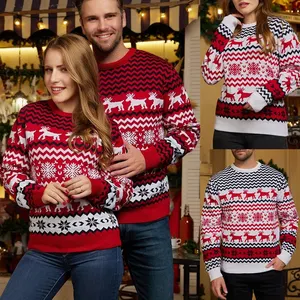 Пользовательские унисекс оптом пуловер вязаный плюс размер Уродливый Рождественский женский свитер