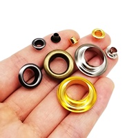 2.5-12mm oeillet en métal de haute qualité avec rondelle œillet anneau trou d'air Rivet pour sac en cuir chaussures ceinture casquette vêtements 4 couleurs