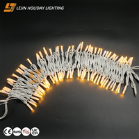 Guirlande lumineuse LED blanche chaude en caoutchouc pur, étanche IP65, pour décoration commerciale de Noël, de mariage et de fêtes, extérieur, 10 m, garantie 2 ans
