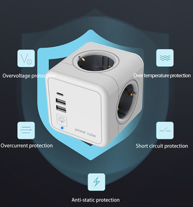 Nouveau Enchufe <span class=keywords><strong>PowerCube</strong></span> mural 4 prises multiprise adaptateur de prise intelligente avec interrupteur <span class=keywords><strong>Usb</strong></span> type-c cordon d'extension Multi 1.5m - Product Image 6