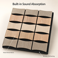 Panneaux acoustiques en MDF sur mesure, panneaux insonorisants pour murs, panneaux décoratifs en lattes de bois pour la décoration murale intérieure
