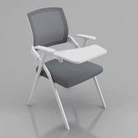 Chaise de bureau moderne en maille avec appui-tête réglable et table de formation pliable en nylon