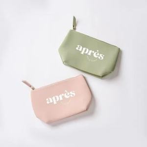 Bolsa de cosméticos de neopreno, bolsas de almacenamiento de viaje impermeables a la moda, organizador de maquillaje portátil personalizado, bolsas con cremallera para baño de mujer - Product Image 3