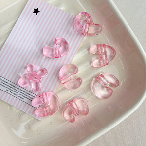 ลูกปัดอะคริลิกใสรูปตัวอักษรน่ารักแบบ Q-version สีไล่ระดับแบบเจลลี่ สำหรับงาน DIY ตกแต่งโทรศัพท์ สร้อยข้อมือ และเครื่องประดับ - Product Image 6