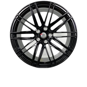 <span class=keywords><strong>ล้อ</strong></span>แม็กซ์อะลูมิเนียมฟอร์จขนาด 20 นิ้ว แบบ 5 ก้านบางคู่ 5x112 ออฟเซ็ตบวก สีดำเงา สำหรับ Audi A4 A6 Mercedes Benz - Product Image 2