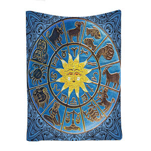 Tapiz del horóscopo del zodiaco celestial, colcha de cama Hippie de tamaño doble grande, tapiz de constelación colgante de pared - Product Image 2