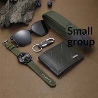 Coffret Cadeau d'Affaires Premium Personnalisé avec Logo, 5 Pièces, Vert Militaire, Boîte d'Accessoires pour Hommes, pour Clients VIP, Anniversaire, Promotion