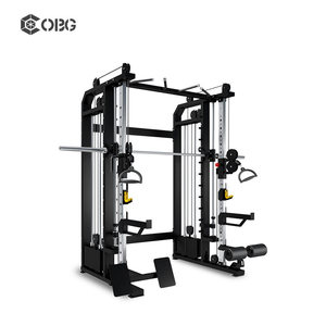 Machine Smith multifonctionnelle de qualité supérieure pour salle de sport commerciale, rack de squat et crossover de câbles, modèle OBG202401190 - Product Image 1