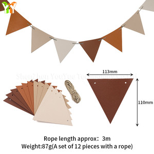 <span class=keywords><strong>Camping</strong></span> en plein air corde cuir drapeau couleur fanion drapeaux bricolage <span class=keywords><strong>Camping</strong></span> tente décorations - Product Image 2