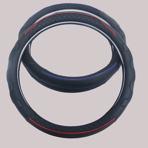 Housse de volant de voiture en cuir universelle respirante antidérapante, accessoires intérieurs de voiture - Product Image 1