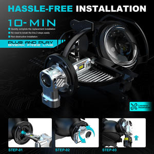 ไฟหน้ารถยนต์ LED กำลังสูง 6500k <span class=keywords><strong>Z6</strong></span> 76W 10000Lm H7 หลอดไฟสว่างพิเศษ ชุดแปลงแบบออลอินวัน เสียบปลั๊กใช้งานได้ทันที - Product Image 2