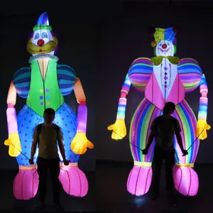 CH LED quảng cáo Inflatable cột ánh sáng cho Đảng, LED Inflatable chiếu sáng Joker