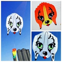 Cerf-volant gonflable géant 3D sans cadre Weifang de 10 m² en forme de chien pour la plage, en vente