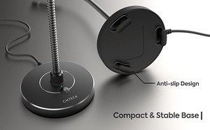 G009-ENC ไมโครโฟนตั้งโต๊ะแบบ USB ไมค์คาร์ดิโอด์ฟังก์ชั่นลดเสียงรบกวนไมค์พกพาขนาดเล็กการประชุมผ่านพีซีการสอนออนไลน์ - Product Image 3