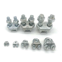 Usine En Gros Moulé En Acier Inoxydable Attache U-boulon Simplex Câble Clip Et Boulons Câble Pince