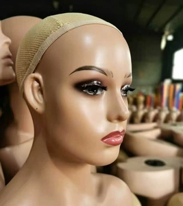 Double Shoulder Head Model Female Dark Skin Tone Half-Length Model Head Photo Display Wig <b>Hat</b> Accessories Model Head <b>Stand</b> - Product Image 6