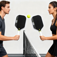 Raquette de pickleball portable Ledao Rough Surface Pro Series en fibre de carbone thermoformée pour fibre de carbone T700, épaisseur 16 mm