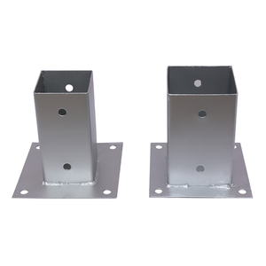 Support de poteau Pergola Post <span class=keywords><strong>Base</strong></span> Boulonné Ancre Pole Ancre Plaque d'Ancrage pour Revêtement Clôture de Jardin en Plastique - Product Image 1