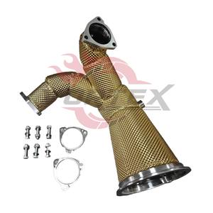 Tubería de Escape con Aislamiento Térmico Vortex Gold para Audi S4 S5 B9 B9.5 3.0T V6 EA839 2017-2026, Sistema de Tuberías Turbo de Competición - Product Image 5