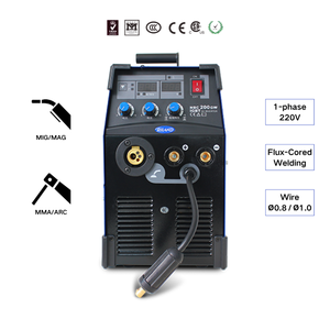 เครื่องเชื่อมแบบ MIG/MMA 2-in-1 ขนาด 200GW 200A พร้อมระบบป้องกันแก๊ส  หน้าจอ LED ดิจิตอล รุ่น IP21S รับประกัน 1 ปี สินค้าใหม่ 200 - Product Image 4