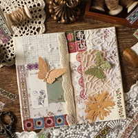 20 Stiker Per Paket Seri Flowery Affection Stiker Dekoratif Tahan Air Stiker Bunga Lucu untuk Planner