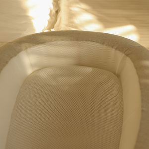 Coussin de bébé en Sorona biologique certifié Oeko-Tex, personnalisé, 90*55cm, beige blanc, qualité alimentaire, nid de sommeil pour bébé - Product Image 3