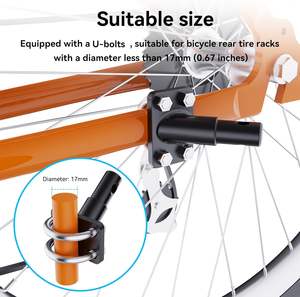 Attelage de <span class=keywords><strong>remorque</strong></span> pour vélo pour bébé et animaux de compagnie, avec attache de remplacement pour la plupart des vélos, essieu arrière - Product Image 6