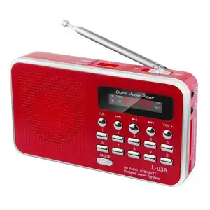 Vofull Radio Kartu TF Gaya Retro Mini AM/FM Radio Internet Stereo Radio Portabel dengan Bluetooth