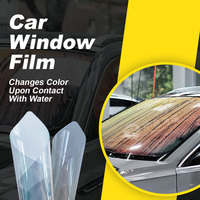 Film pour vitres de voiture à changement de couleur activé par l'eau, cristal optique, 70 % VLT, similaire à la série Crystalline, multicouche, 99 % IR, 2 mil