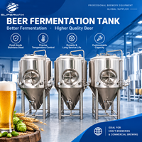 Cuve de Fermentation Conique en Acier Inoxydable 304 316L avec Enveloppe de Refroidissement par Glycol et Boule de Pulvérisation CIP pour Unitank de Brasserie Artisanale