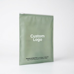 Custom <b>Compostable</b> Waterproof Ziplock Packaging <b>Bag</b> with Valve LDPE Material Matte Finish for Clothing and Apparel - Product Image 5