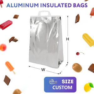 Bolsa Térmica Personalizada con Logotipo, Bolsa Aislante de Aluminio, Grado Alimenticio, Asa de Mano, Certificación ISO9001 - Product Image 4