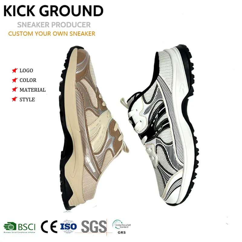 KICK GROUND OEM ODM fábrica logotipo personalizado sandalias diseño zapatillas al aire libre zapatos casuales especiales para los hombres