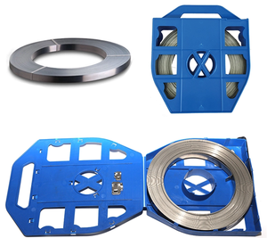 Bande de fixation en acier inoxydable SS201 304 avec boucle et <span class=keywords><strong>attache</strong></span>, 30 m par rouleau - Product Image 3