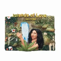 Souvenir touristique d'Afrique Seychelles, autocollant magnétique, aimant de réfrigérateur, articles de décoration, cadeaux artisanaux