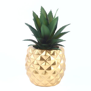 Luxo Resina Artesanato Flor Artificial SKF04 Bonsai Planta em forma de abacaxi para Home <span class=keywords><strong>Decor</strong></span> Flower Pots & Planters - Product Image 1
