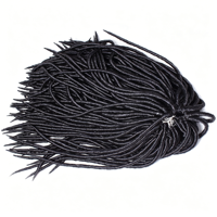 Extensions de cheveux synthétiques doux pour tresses au crochet, style dreadlocks, pré-bouclées, anti-emmêlement, pour femmes noires